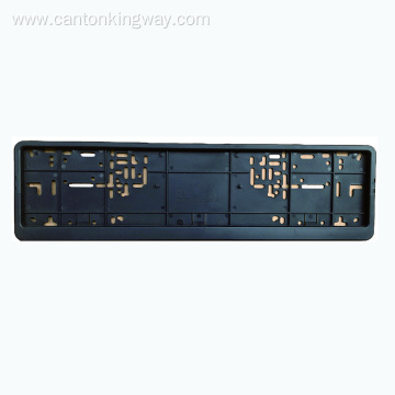 Customed black plastic license plate frame